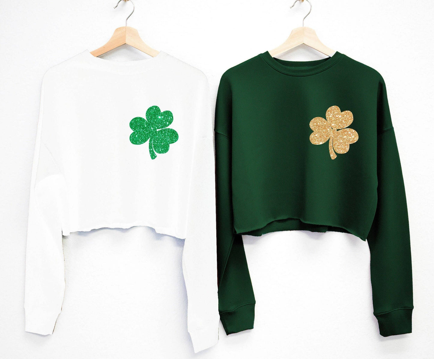 Shamrock Cropped Sweatshirt