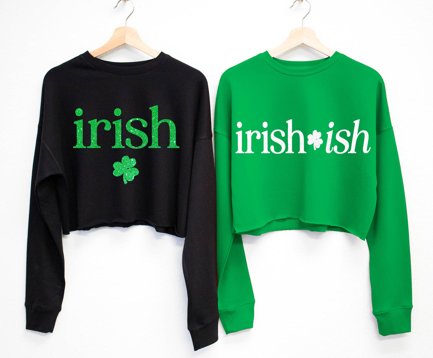 Irish-Ish Cropped Sweater