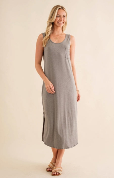 Heather Gray Maxi Dress