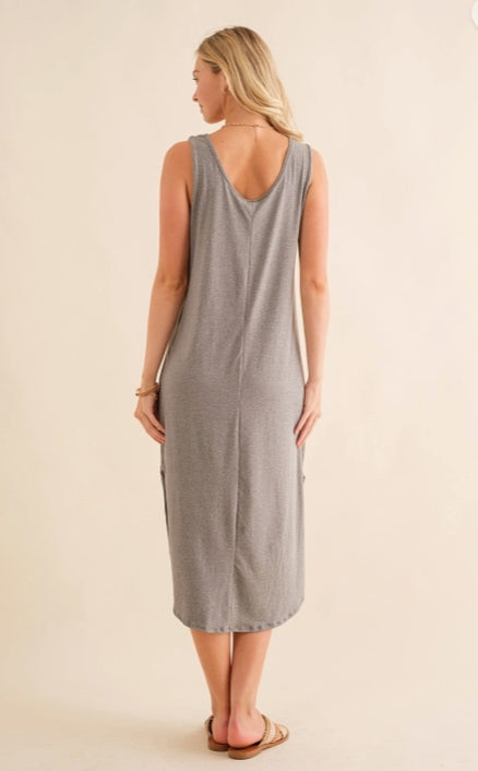 Heather Gray Maxi Dress