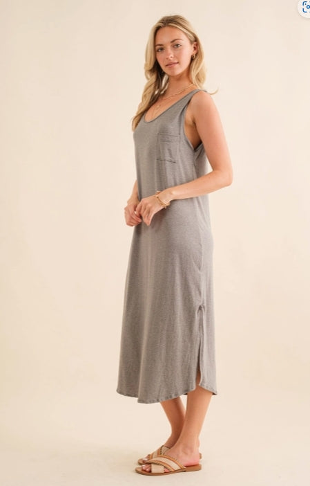 Heather Gray Maxi Dress