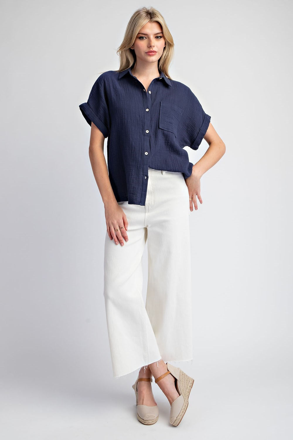 Claire Button Down