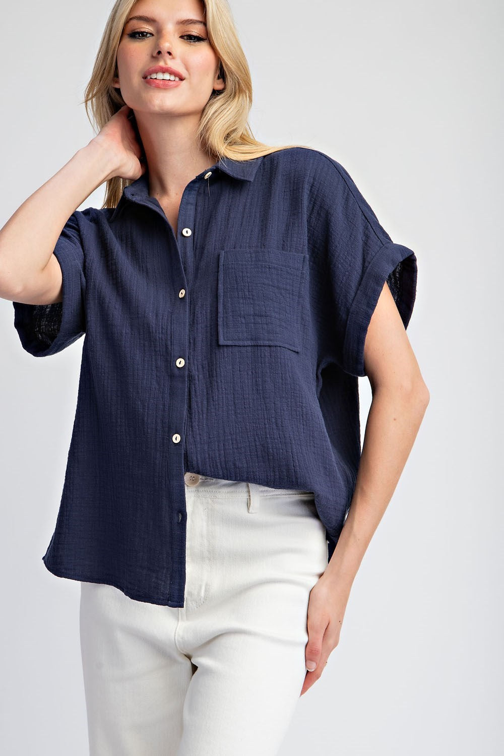 Claire Button Down