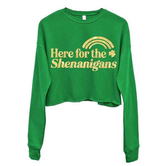 Shenanigans Crop Sweatshirt