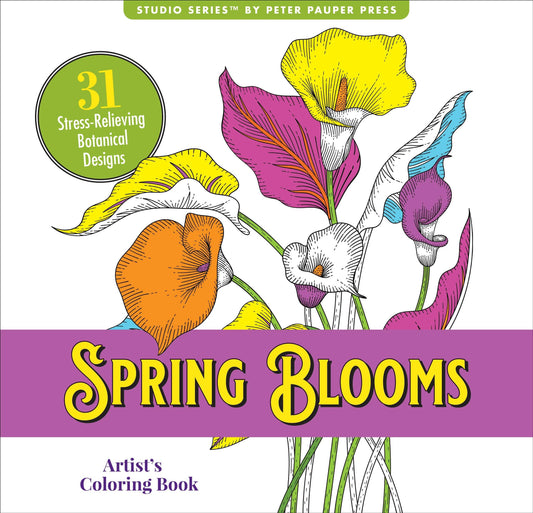 Spring Blooms Artist's Coloring Book