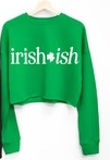 Irish-Ish Cropped Sweater